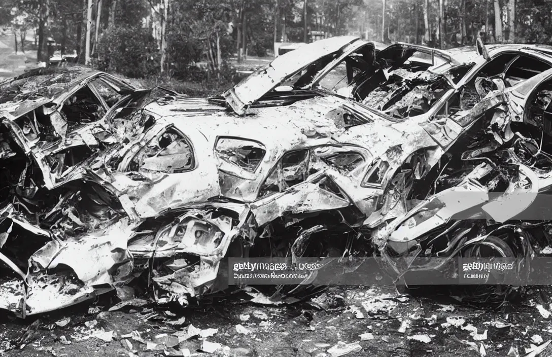 Image similar to The deadliest car crash, no survivors, news photo