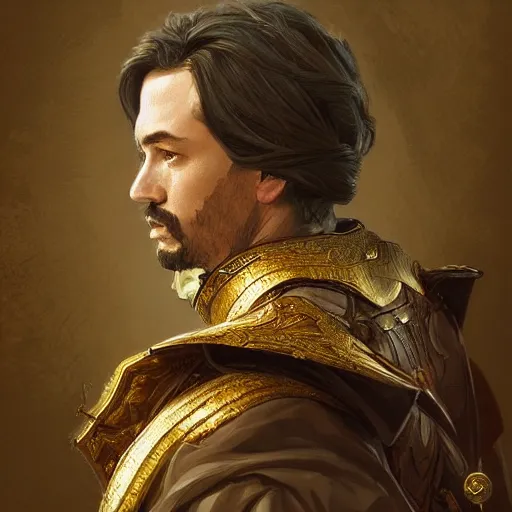 Image similar to hungarian nobleman, portrait, D&D, fantasy, highly detailed, headshot, digital painting, artstation, concept art, sharp focus, illustration, art by artgerm and greg rutkowski and alphonse mucha