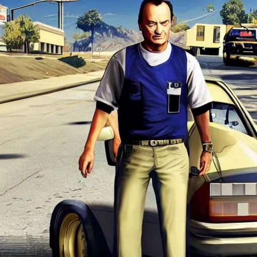 Image similar to bill murray as a gta 5 character