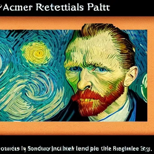 Prompt: photo realistic image of the painter vincent van gogh in modern day