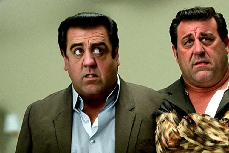 Prompt: fred flintstone in the sopranos.