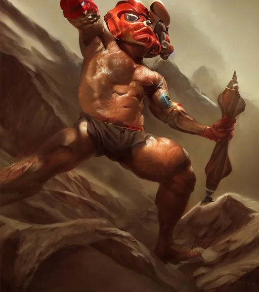 Ryu in the Art Style of Gerald Brom