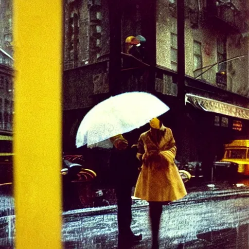 Image similar to rainy new York daydream by Saul Leiter