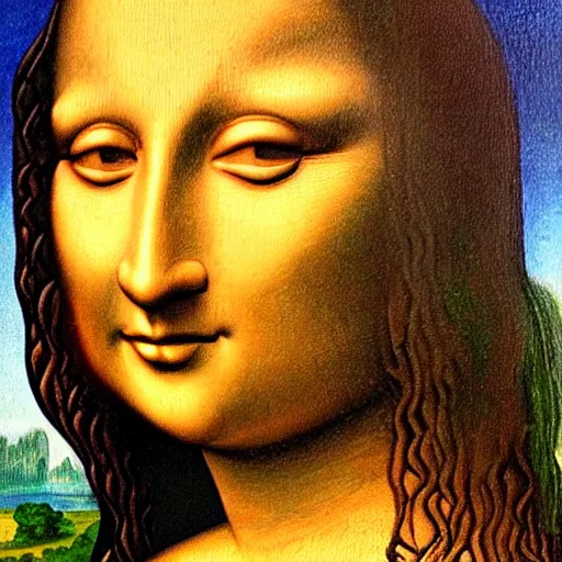 Image similar to the mona lisa by botero.