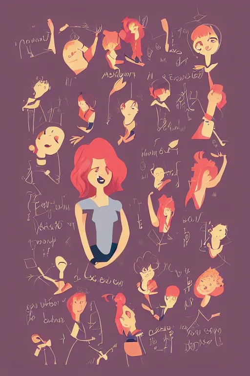 Image similar to teacher. clean cel shaded vector art. illustration art by lois van baarle