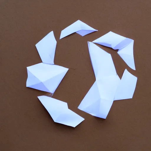 Image similar to paper burning from the center, making a shape of a fox