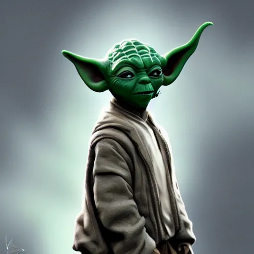 Prompt: Will Smith as Yoda, hyperdetailed, artstation, cgsociety, 8k