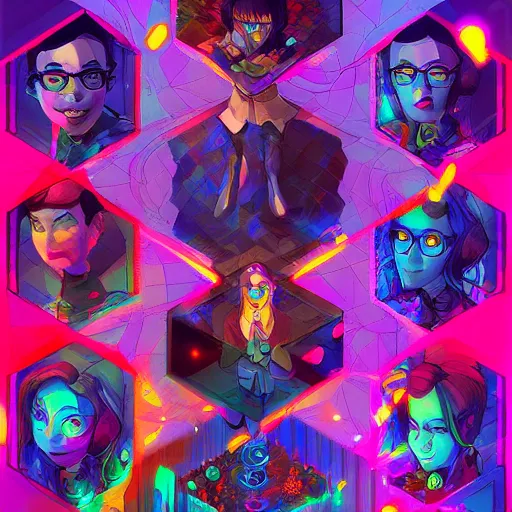 Image similar to skill magic geek inside matrix deepdream radiating a glowing aura stuff loot legends stylized digital illustration video game icon artstation lois van baarle, ilya kuvshinov, rossdraws,