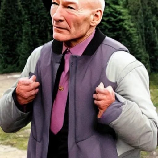 Prompt: Patrick Stewart is a pony from my little pony