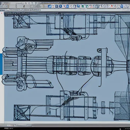 Image similar to blueprints of how build an antigravity engine, sci fi, high quality