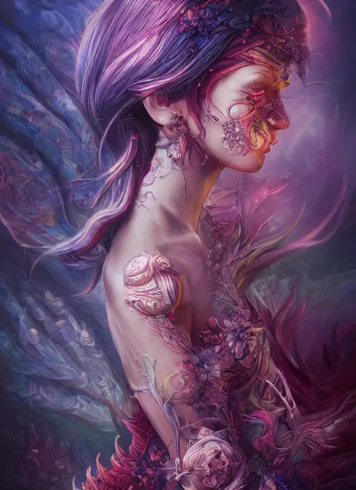 Image similar to dreamscape, female, ross tran, vivid colors, anatomical, highly detailed sculpture, intricate detailed, ommatidia, 8 k, cinematic atmosphere, post - processing