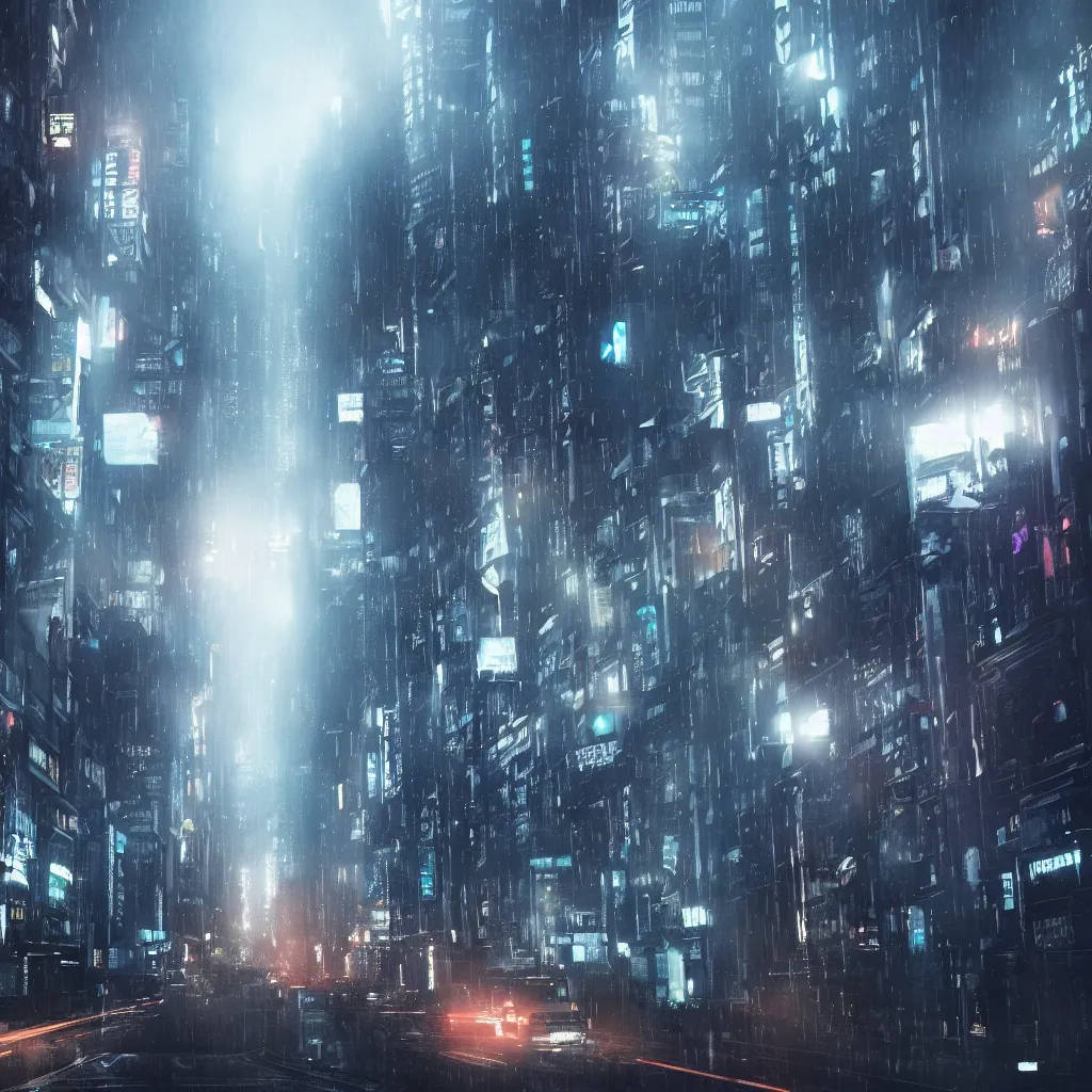 blade runner style scenery in singapore in | Stable Diffusion