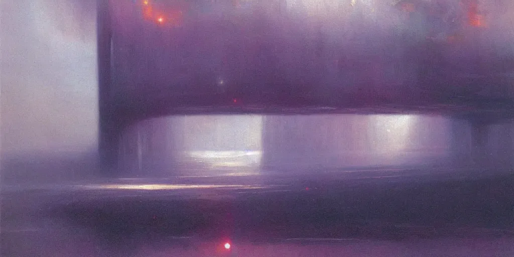 Prompt: a beautiful painting by john harris. Science fiction.