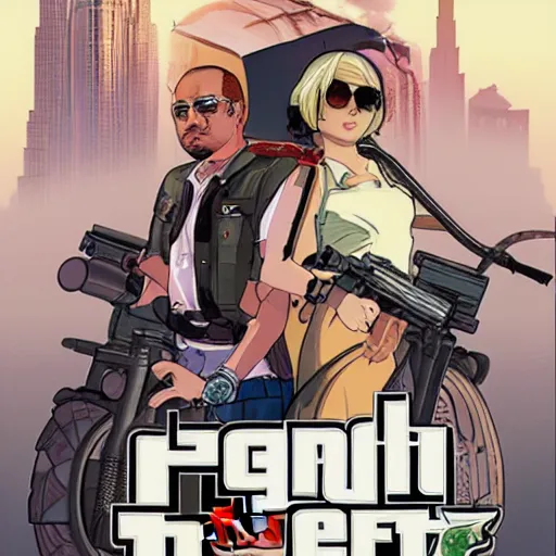 Image similar to gta : dubai, by hidari