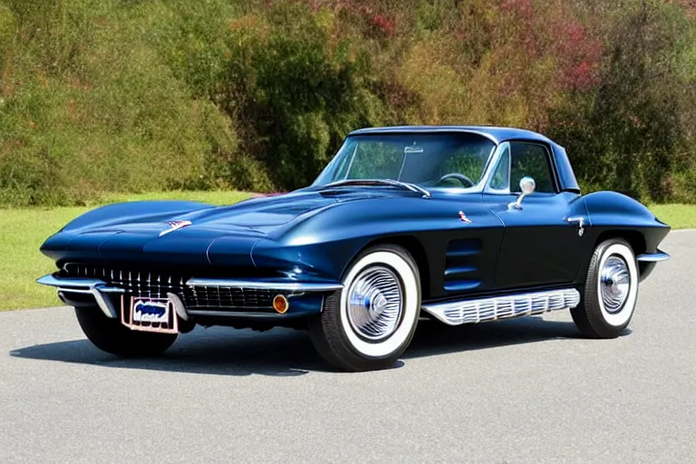 Prompt: 1 9 6 3 chevrolet corvette