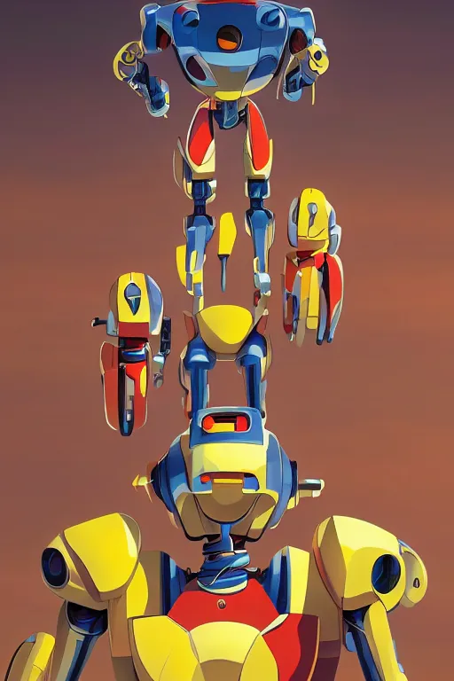 Image similar to metabots medabots medarotto medarot robot minimalist comics, behance hd by jesper ejsing, by rhads, makoto shinkai and lois van baarle, ilya kuvshinov, rossdraws global illumination ray tracing hdr radiating a glowing aura