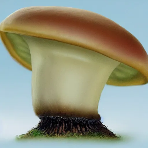 Image similar to a mushroom smiling, photorealistic