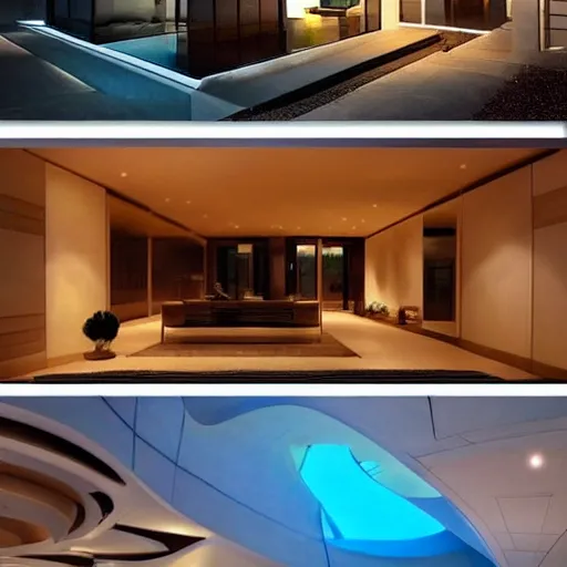 Prompt: futuristic dream house