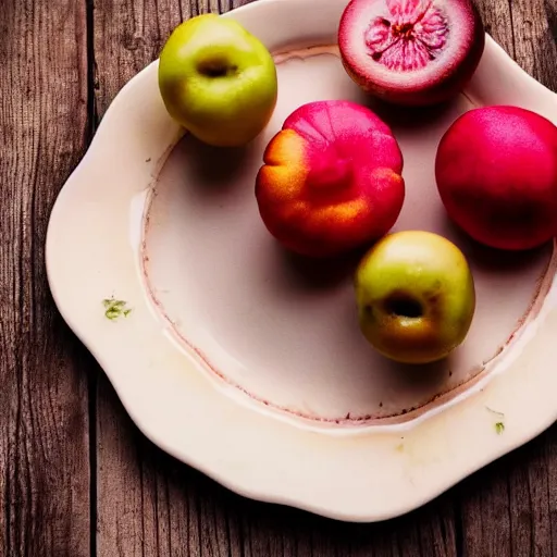 Image similar to Beatiful food photography of Cepelinas on a plate, on a wooden table, sun light on the food