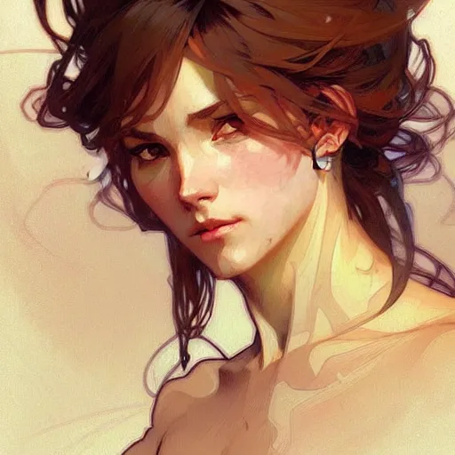 Image similar to digital character concept art by artgerm greg rutkowski alphonse mucha. hd portrait of a expressive princess. hyper detailed, cute overbite, intricate, elegant, digital painting, artstation, smooth, sharp focus