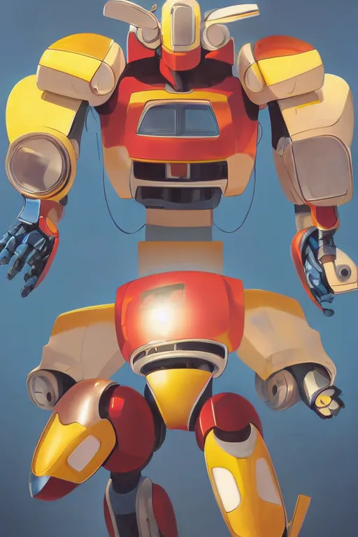 Image similar to metabots medabots medarotto medarot robot minimalist comics, behance hd by jesper ejsing, by rhads, makoto shinkai and lois van baarle, ilya kuvshinov, rossdraws global illumination ray tracing hdr radiating a glowing aura