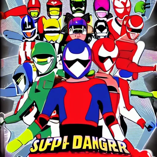 Prompt: Super Sentai Stranger Danger