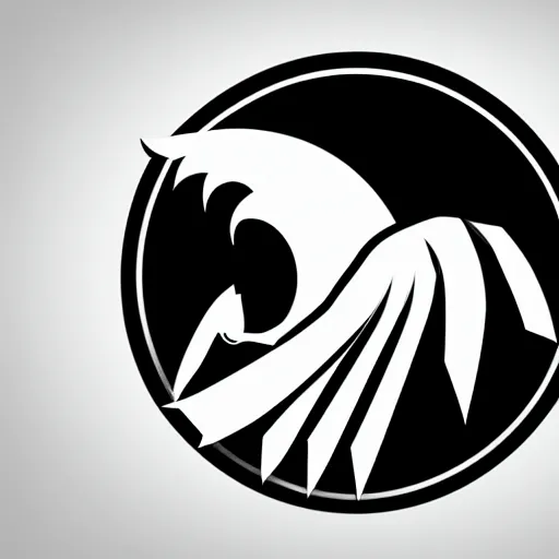 Image similar to 2 dimensional, vector, low poly, white eagle icon, black background, cgsociety