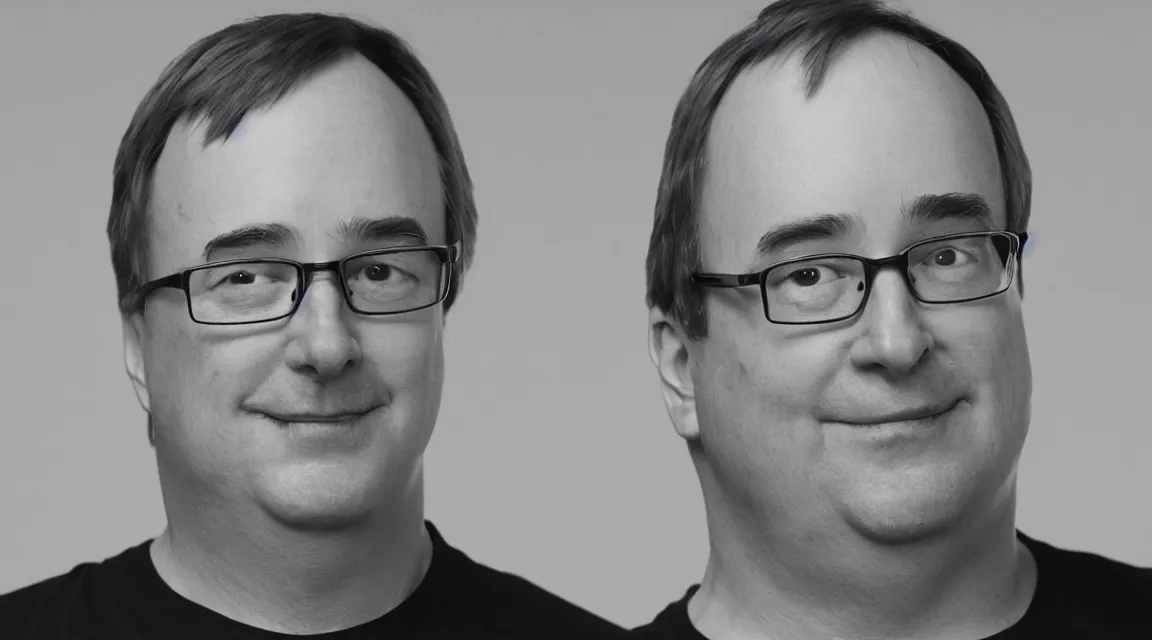 Image similar to vinil scale figure of Linus Torvalds, photo product