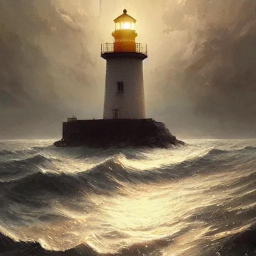 Image similar to a floating lighthouse,digital art,ultra realistic,ultra detailed,art by greg rutkowski,photorealistic,hyperdetailed,eerie,mysterious