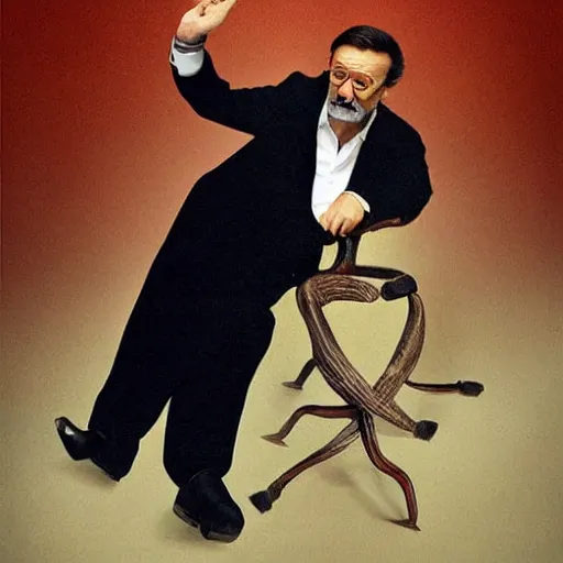 Prompt: Mariano Rajoy as Dalí style