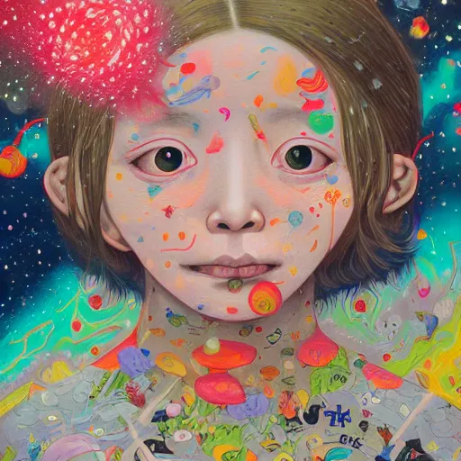 Prompt: Liminal space in outer space by Hikari Shimoda