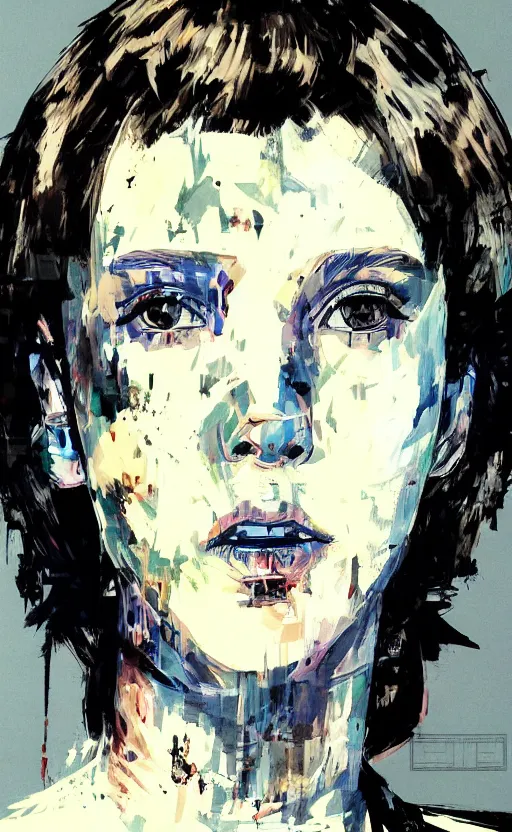 Image similar to Portrait of Millie Bobby Brown by Yoji Shinkawa