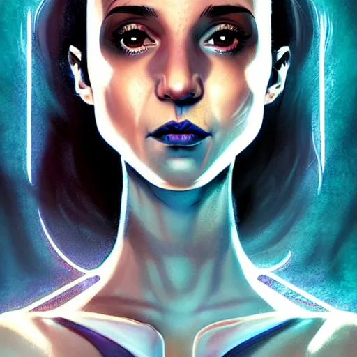 Image similar to beautiful stella maeve magician, black magic spells, in the style of rafeal albuquerque comicbook cover art, phil noto, creepy pose, spooky, symmetrical face and body, volumetric lighting, cinematic lighting, detailed realistic symmetrical eyes, insanely detailed and intricate elegant, autumn leaves, artgerm