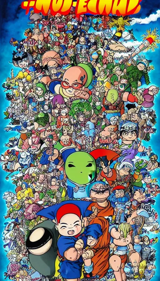 Image similar to the end of the world, by akira toriyama