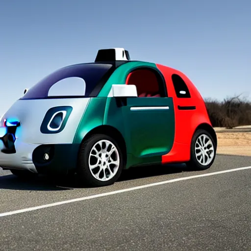 Image similar to weaponized self driving car by google