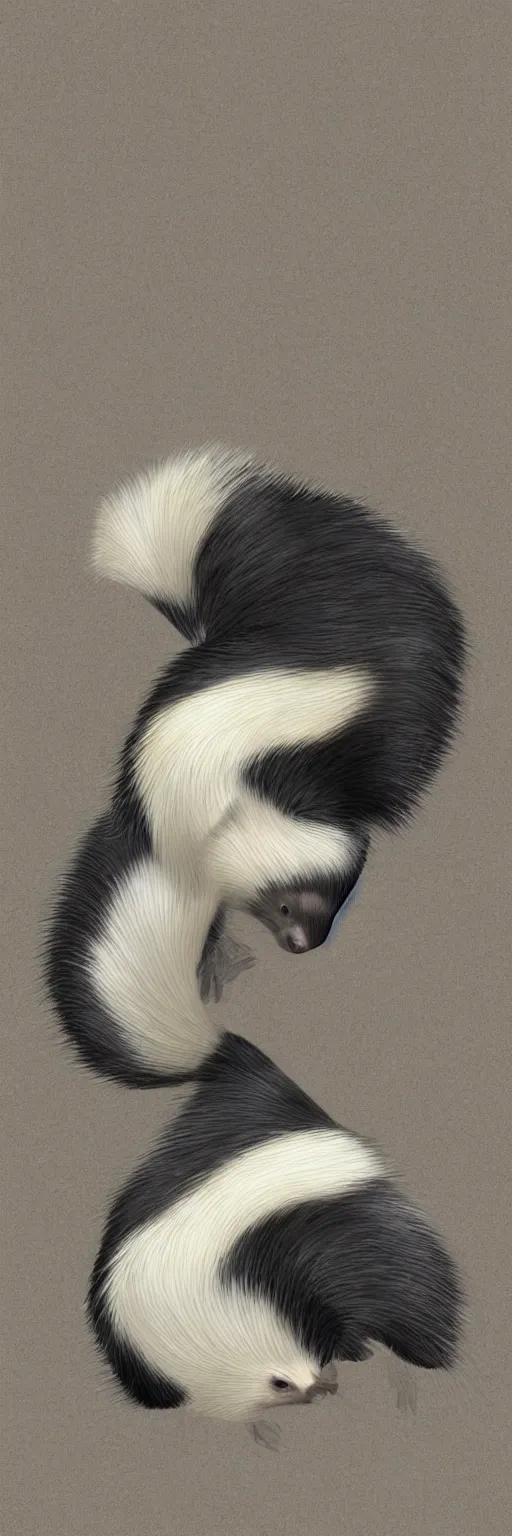 Prompt: Smooth Vellum Skunk Vellum 4k HD Texture