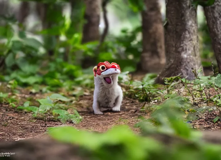 Image similar to wildlife photo of real life yoshi in the wild, 8 k, 8 5 mm f 5. 6