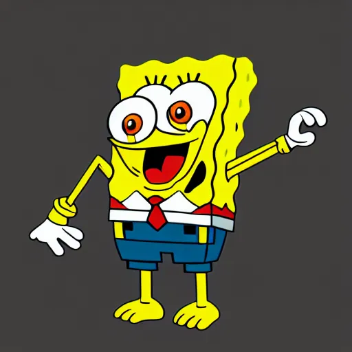 Image similar to spongebob trianglepants!!!!!, trending on artstation, cgsociety, 4 k, 8 k