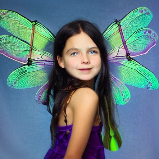 Image similar to studio portrait girl dragonfly wings