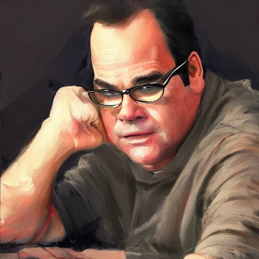 Prompt: concept art of dan akroyd, cinematic shot, painting by jama jurabaev, extremely detailed, brush hard, artstation, high quality, brush stroke