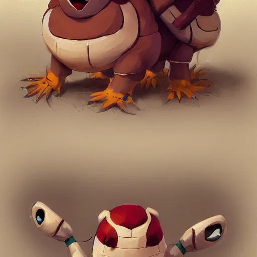 Image similar to Pokémon Dugtrio, Greg rutkowski, Trending artstation, cinematográfica, digital Art