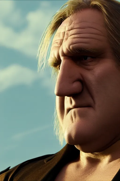 Prompt: [a still of Gerard Depardieu in Final Fantasy, 4k, HD, high quality, octane]