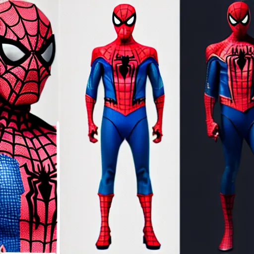 Prompt: spiderman homecoming suit blueprints!!