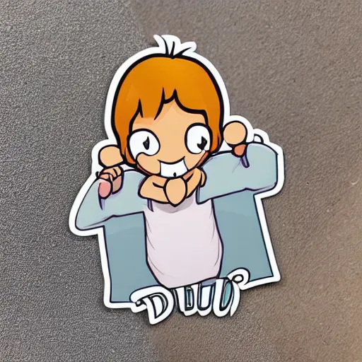 Image similar to cute droud sticker