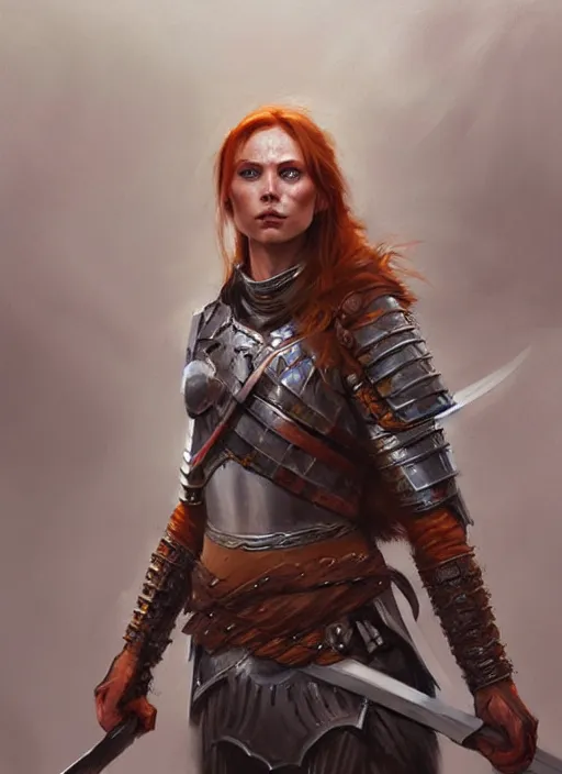 highly detailed painting of a warrior woman commander, | Stable ...