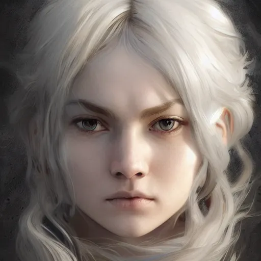 Image similar to winds of winter, au naturel, grey eyes, hyper detailed, digital art, trending in artstation, cinematic lighting, studio quality, smooth render, unreal engine 5 rendered, octane rendered, concept art, smooth, sharp focus, illustration, art by artgerm and greg rutkowski and alphonse mucha and ian sprigger and wlop and krenz cushart