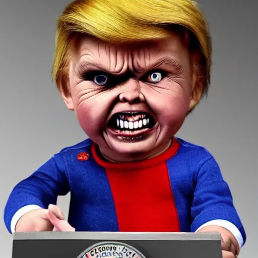 Image similar to “Trump as Chucky”