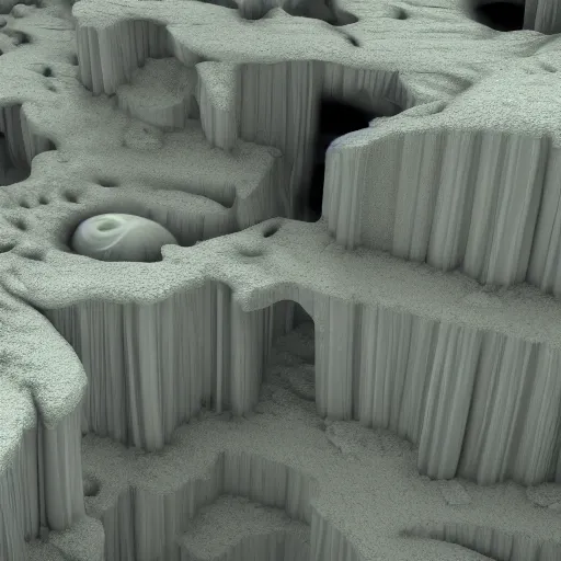 Image similar to collapsed system, fractal vray