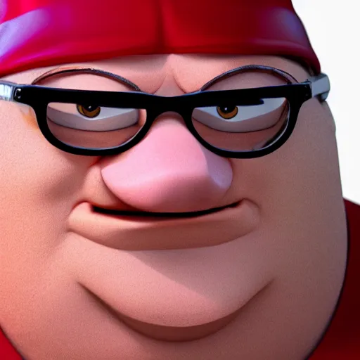 Prompt: Realistic Peter Griffin with a cleft chin, volumetric lighting, high-detail face, face enhance, 4k resolution, octane render,
