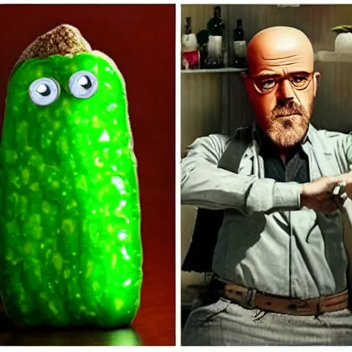 Image similar to HeisenRick turned himself into a pickle!